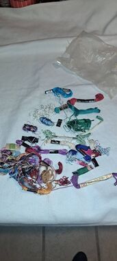Vintage Embroidery Floss Thread Lot DMC Star Talon J&P Coats Six Strand Assorted